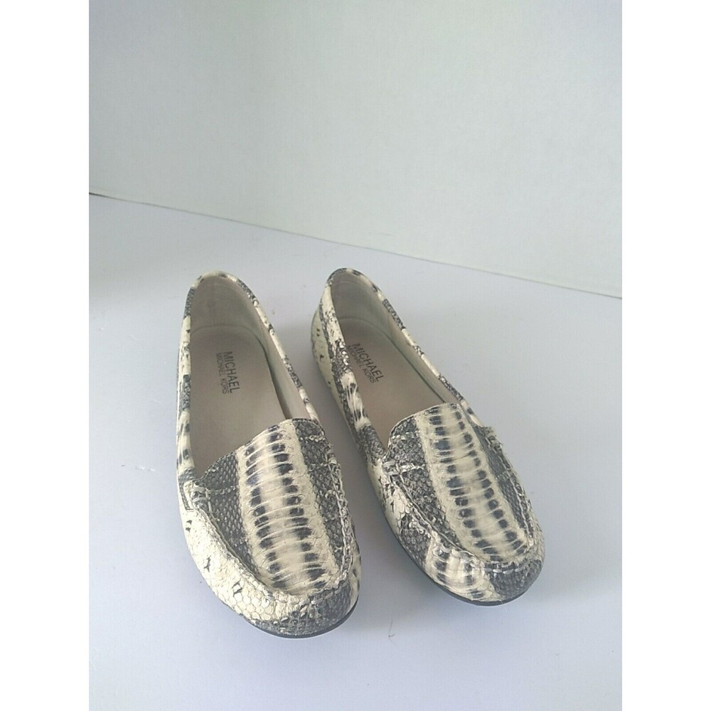 Michael Kors Snakeskin Print Loafers Slip‎ On Comfort Shoes - Picture 2 of 5
